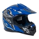 Kask Motocyklowy dla dzieci Enduro Niebieski S
